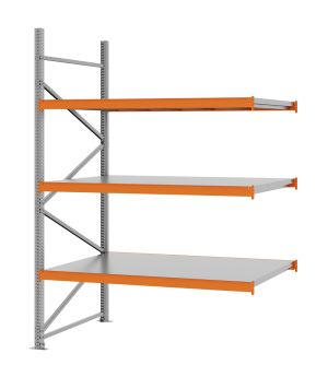 Weitspannregal Anbauregal FORTIS, 2.500×1.750×1.000 mm, verzinkt