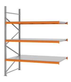 Weitspannregal Anbauregal FORTIS, 2.500×2.000×1.000 mm, verzinkt