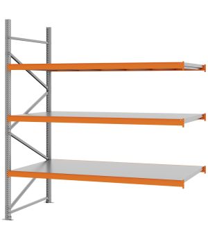Weitspannregal Anbauregal FORTIS, 2.500×2.250×1.000 mm, verzinkt