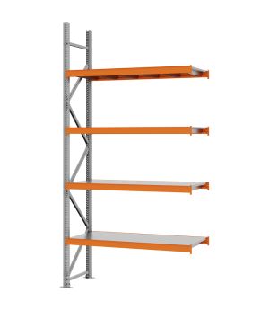 Weitspannregal Anbauregal FORTIS, 3.000×1.500×500 mm, verzinkt