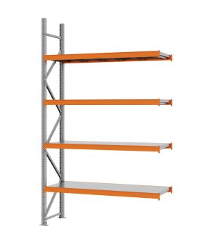 Weitspannregal Anbauregal FORTIS, 3.000×1.750×500 mm, verzinkt