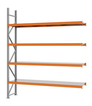 Weitspannregal Anbauregal FORTIS, 3.000×2.500×500 mm, verzinkt