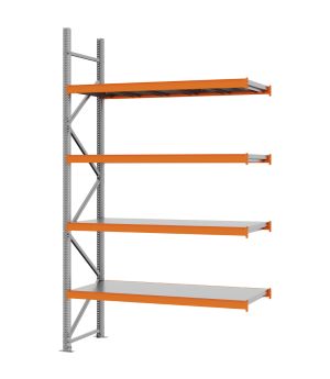 Weitspannregal Anbauregal FORTIS, 3.000×1.750×600 mm, verzinkt
