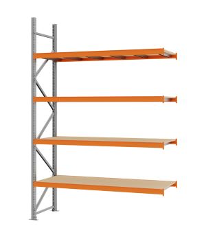 Weitspannregal Anbauregal FORTIS, 3.000×2.000×600 mm, Spanplatte