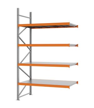 Weitspannregal Anbauregal FORTIS, 3.000×1.750×800 mm, verzinkt