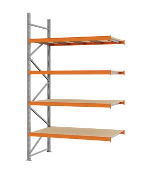 Weitspannregal Anbauregal FORTIS, 3.000×1.750×800 mm, Spanplatte