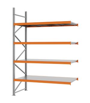 Weitspannregal Anbauregal FORTIS, 3.000×2.000×800 mm, verzinkt