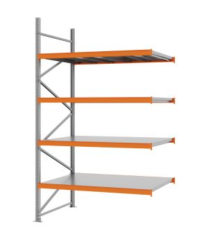 Weitspannregal Anbauregal FORTIS, 3.000×1.750×1.000 mm, verzinkt