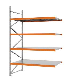 Weitspannregal Anbauregal FORTIS, 3.000×2.000×1.000 mm, verzinkt