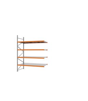 Weitspannregal Anbauregal FORTIS, 3.000×2.250×1.000 mm, verzinkt