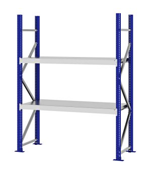 Weitspannregal Grundregal FORTIS, 2.000×1.500×500 mm, verzinkt