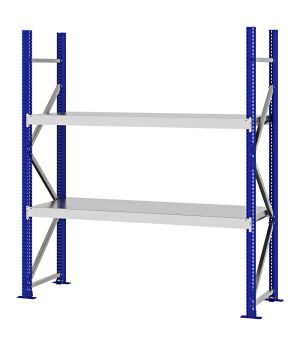 Weitspannregal Grundregal FORTIS, 2.000×1.750×500 mm, verzinkt