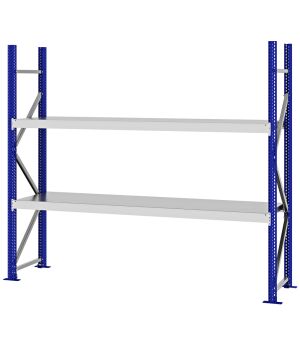 Weitspannregal Grundregal FORTIS, 2.000×2.250×500 mm, verzinkt