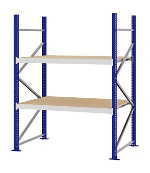 Weitspannregal Grundregal FORTIS, 2.000×1.500×800 mm, Spanplatte
