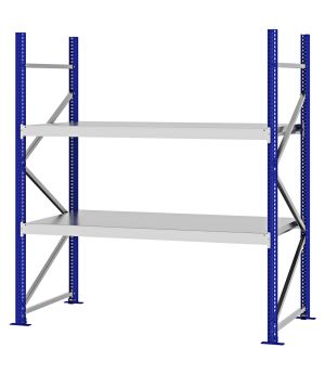 Weitspannregal Grundregal FORTIS, 2.000×1.750×800 mm, verzinkt