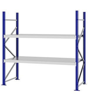 Weitspannregal Grundregal FORTIS, 2.000×2.000×800 mm, verzinkt