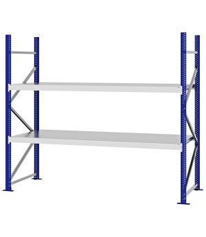 Weitspannregal Grundregal FORTIS, 2.000×2.250×800 mm, verzinkt