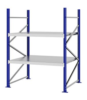 Weitspannregal Grundregal FORTIS, 2.000×1.500×1.000 mm, verzinkt