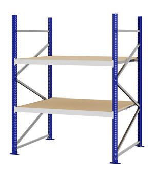 Weitspannregal Grundregal FORTIS, 2.000×1.500×1.000 mm, Spanplatte