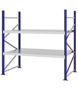 Weitspannregal Grundregal FORTIS, 2.000×2.000×1.000 mm, verzinkt