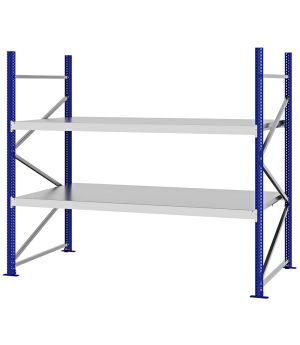 Weitspannregal Grundregal FORTIS, 2.000×2.250×1.000 mm, verzinkt