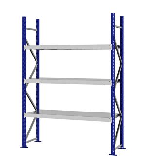 Weitspannregal Grundregal FORTIS, 2.500×1.750×500 mm, verzinkt