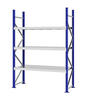 Weitspannregal Grundregal FORTIS, 2.500×1.750×600 mm, verzinkt