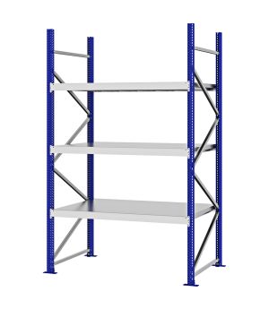 Weitspannregal Grundregal FORTIS, 2.500×1.500×800 mm, verzinkt