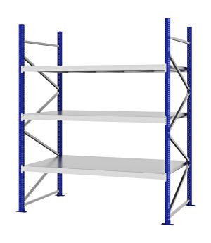 Weitspannregal Grundregal FORTIS, 2.500×2.000×1.000 mm, verzinkt