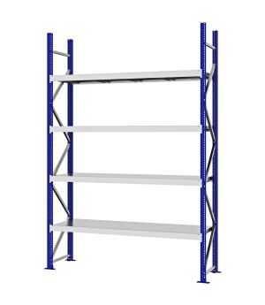 Weitspannregal Grundregal FORTIS, 3.000×2.000×500 mm, verzinkt