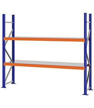 Weitspannregal Grundregal FORTIS, 2.000×2.250×500 mm, verzinkt