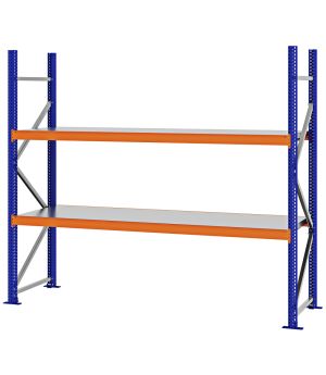 Weitspannregal Grundregal FORTIS, 2.000×2.250×600 mm, verzinkt