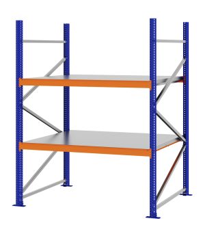 Weitspannregal Grundregal FORTIS, 2.000×1.500×1.000 mm, verzinkt