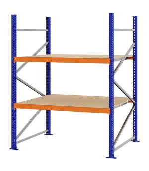 Weitspannregal Grundregal FORTIS, 2.000×1.500×1.000 mm, Spanplatte