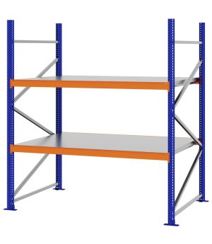 Weitspannregal Grundregal FORTIS, 2.000×1.750×1.000 mm, verzinkt
