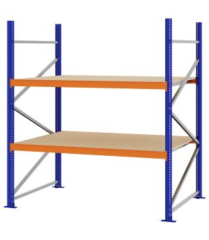 Weitspannregal Grundregal FORTIS, 2.000×1.750×1.000 mm, Spanplatte