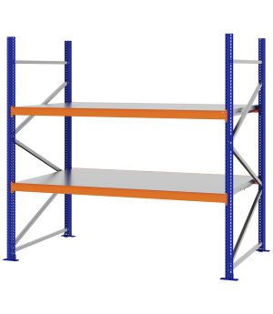 Weitspannregal Grundregal FORTIS, 2.000×2.000×1.000 mm, verzinkt