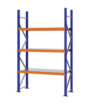 Weitspannregal Grundregal FORTIS, 2.500×1.500×500 mm, verzinkt