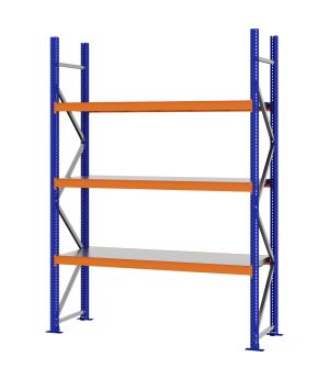 Weitspannregal Grundregal FORTIS, 2.500×1.750×500 mm, verzinkt