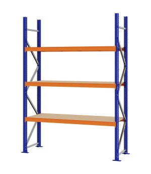 Weitspannregal Grundregal FORTIS, 2.500×1.750×500 mm, Spanplatte