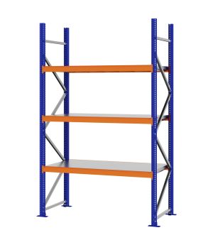 Weitspannregal Grundregal FORTIS, 2.500×1.500×600 mm, verzinkt