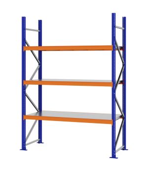 Weitspannregal Grundregal FORTIS, 2.500×1.750×600 mm, verzinkt