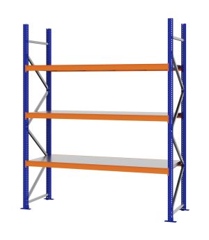 Weitspannregal Grundregal FORTIS, 2.500×2.000×600 mm, verzinkt