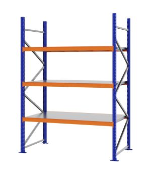 Weitspannregal Grundregal FORTIS, 2.500×1.750×800 mm, verzinkt