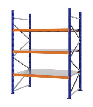 Weitspannregal Grundregal FORTIS, 2.500×1.750×1.000 mm, verzinkt