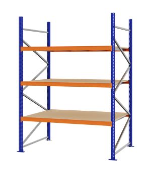 Weitspannregal Grundregal FORTIS, 2.500×1.750×1.000 mm, Spanplatte