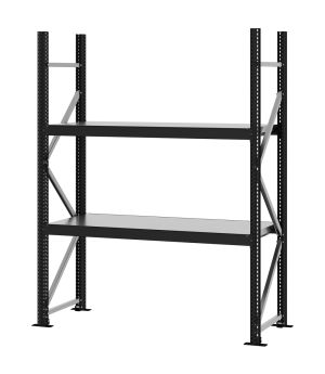 Weitspannregal Grundregal FORTIS, 2.000×1.500×500 mm, verzinkt