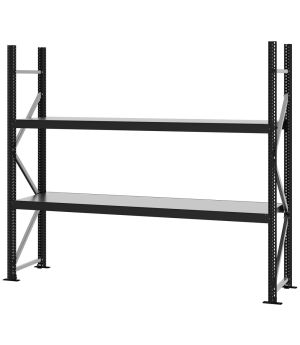 Weitspannregal Grundregal FORTIS, 2.000×2.250×500 mm, verzinkt