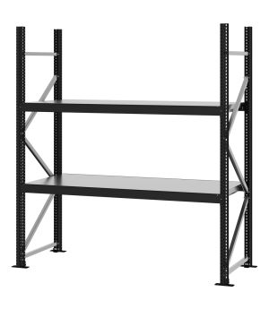 Weitspannregal Grundregal FORTIS, 2.000×1.750×600 mm, verzinkt