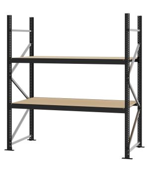 Weitspannregal Grundregal FORTIS, 2.000×1.750×800 mm, Spanplatte